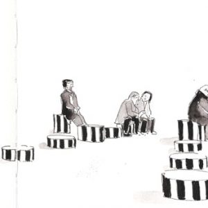 Stage de croquis urbain in situ à Paris, dessin et aquarelle sur le vif