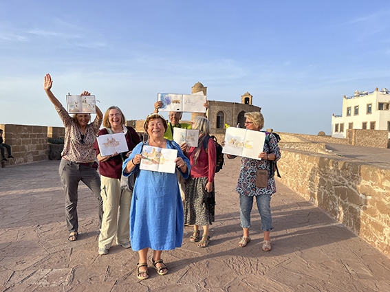 Stage Carnet de voyage, dessin, aquarelle à Essaouira et Taroudant, Maroc