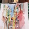 Stage carnet de voyage à Nice, dessin et aquarelle. Croquis urbain in situ