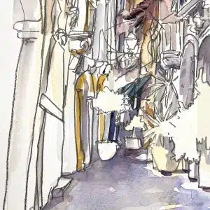 Stage Carnet de voyage dans les pouilles, Bari et Monopoli. Aquarelle et dessin sur le vif