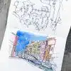 Stage Carnet de voyage à Venise, aquarelle et dessin
