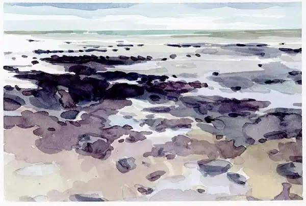 Cours de dessin en visio, la gestuelle de l'aquarelle