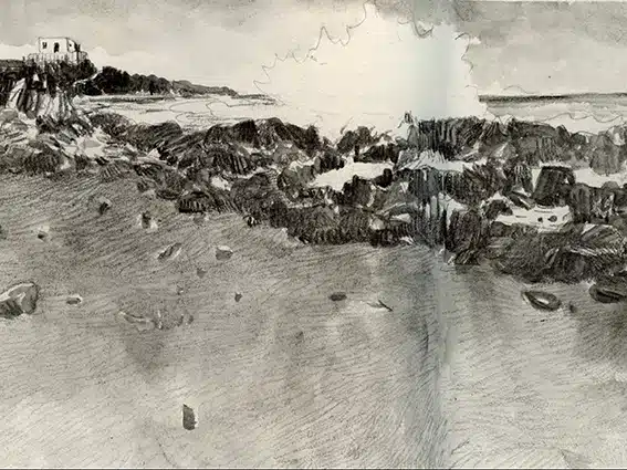 Cours de dessin en visio à distance, le crayon graphite aquarellable