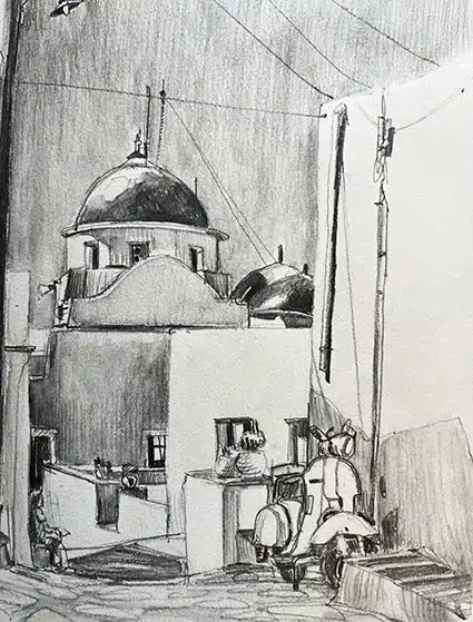 Cours de dessin en vision, ombre et lumières, monochrome