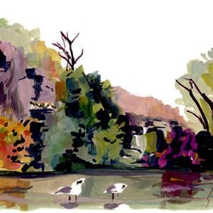 Stage de croquis urbain in situ à Paris, aquarelle et dessin sur le vif