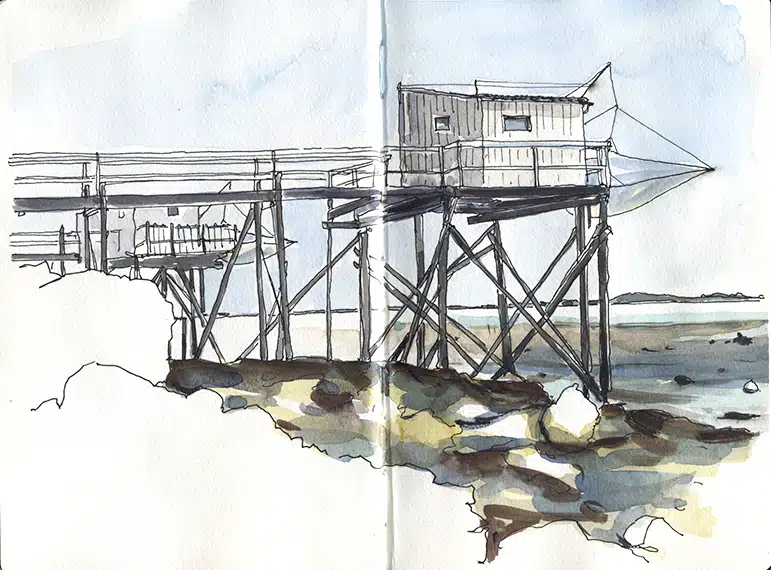 Stage Carnet de voyage Foras et Ile d'Aix, dessin et aquarelle