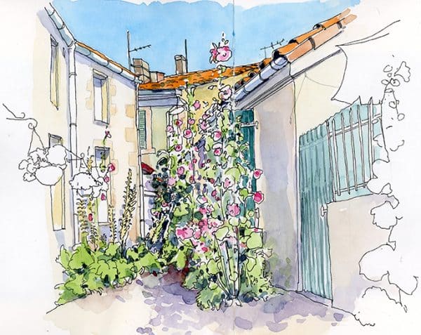 Stage Carnet de voyage à Fouras / Ile d'Aix, dessin et aquarelle