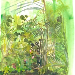 Stage de croquis urbain in situ à Paris, aquarelle et dessin sur le vif aux Serres d'Auteuil
